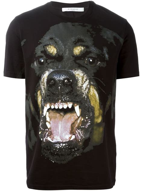 givenchy dog shirt dress|givenchy crew neck rottweiler.